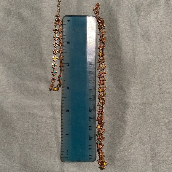 NWOT Floral choker necklace and bracelet set​ - Picture 5 of 5